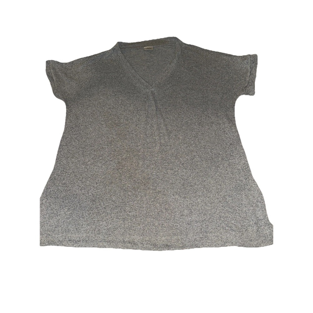 Soma Women's Lounge Wear Grey Heather Comfortable V-neck TOP XL